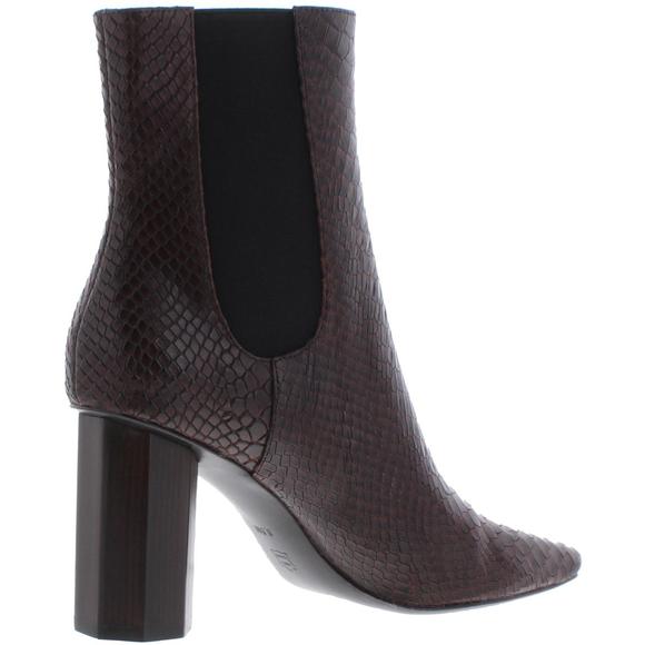 Donald J. Pliner Womens Laila Brown Leather Ankle Booties Shoes NWT - Picture 2 of 2